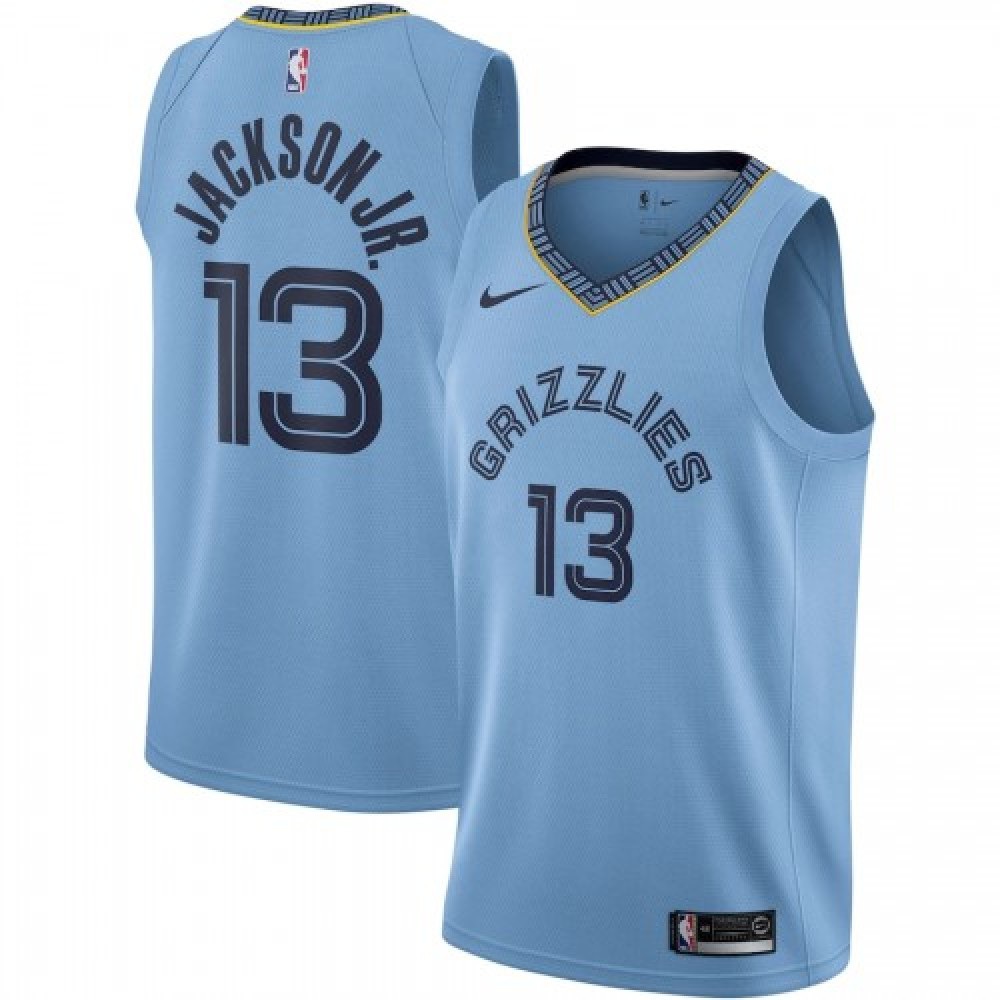 Men's Memphis Grizzlies Jaren Jackson Jr. #13 Blue 19/20 Swingman Jersey - Statement Edition-Pro Kit Vault | Brand New 26/27 Sports Jerseys
